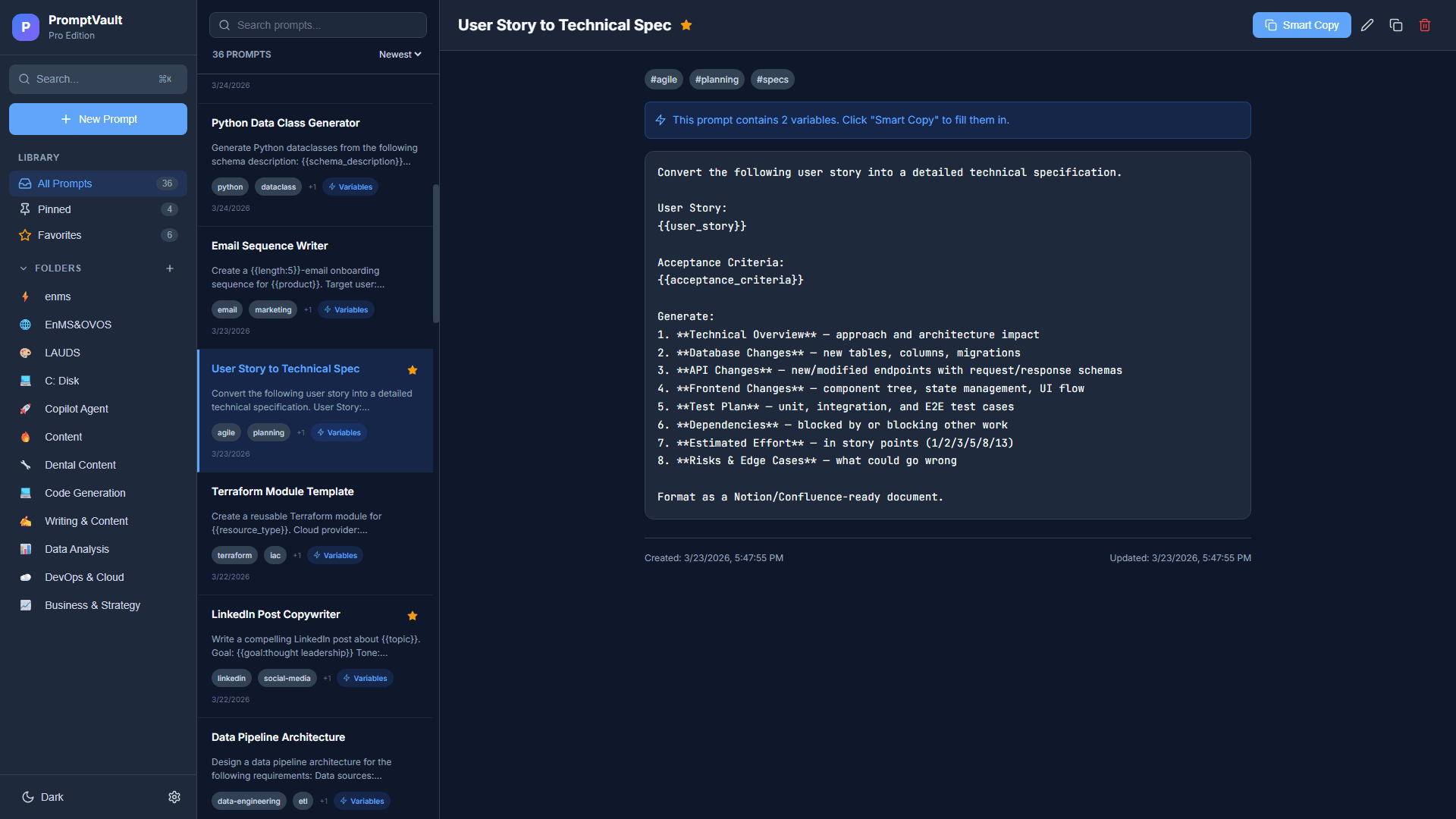 PromptVault Pro — Dual-Platform Prompt Engineering Suite
