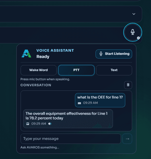 AVAROS — Voice-First AI for Sustainable Manufacturing
