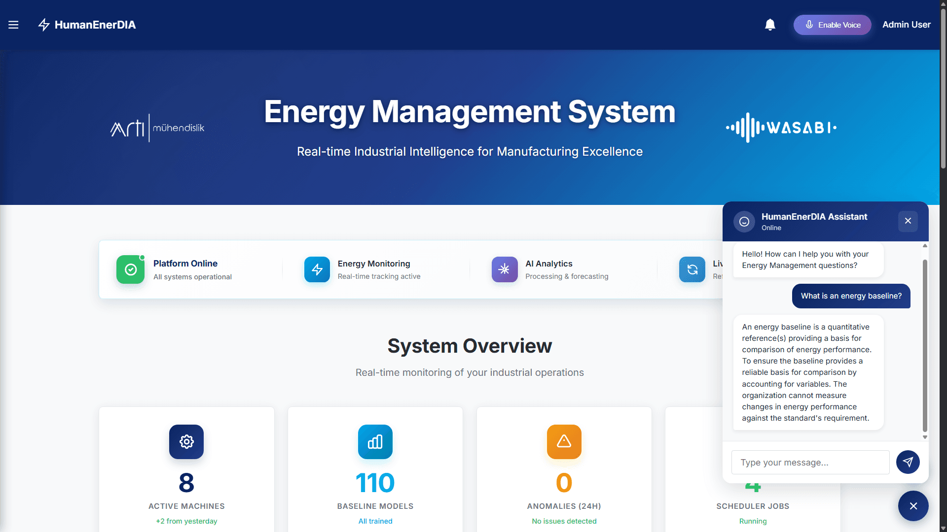 HumanEnerDIA — AI-Powered Industrial Energy Management Platform